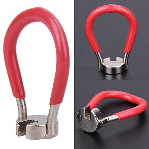 ttnight Bicycle Wheel Spoke Wrench Tool, Bike Spoke Nipple Wrench 3.45mm Wheel Rim Spoke Spanner Repair Tool (Red)