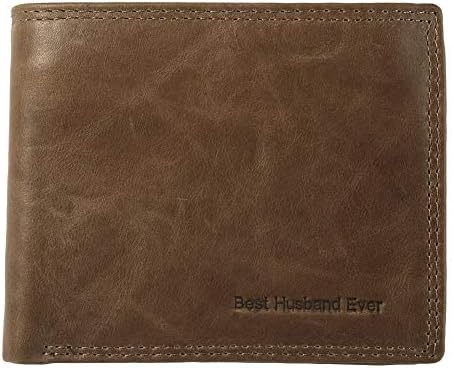 Engraved Leather Front Pocket Wallet - Custom Wallet RFID Blocking Minimalist Slim Wallet - Personalized Gift For Family