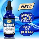 BURNATONE - liquid Appetite Suppressant and Fat Burner Weight Loss Supplement. Rapidly Absorbed Diet Drops for Weight Loss.