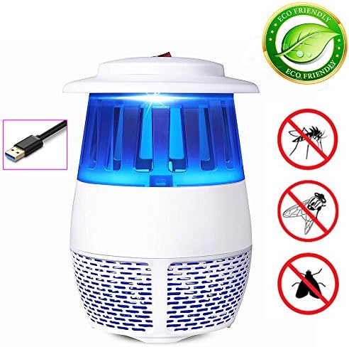 GIVISION Electric Mosquito Killer Trap Bug Zapper Insect Catcher Fly Killer Pest Control with Bulb light Lamp Covers 600 Sq Ft w/USB Fan Garden Patio Yard