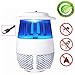 givision Mosquito Trap Killer Lamp Fly Trap Electric Bug Catcher Control with Bulb Light Covers 600 Sq Ft w/USB Fan Garden Patio Yard (Gray)