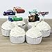 Betop House Set of 24 Pieces Cars Themed Decorative Cupcake Topper for Kids Birthday Party Baby Shower