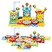 81 Pcs Interlocking Building Blocks and Gears Toy Set with Motorized Spinning Wheels Perfect Gift for Children Kids Puzzle Bricks Gear Wheels Build in Their Own Idea make More Fun
