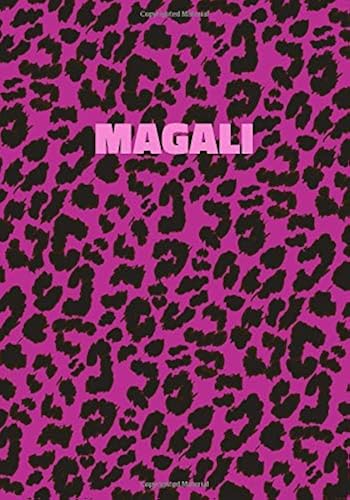 Download Magali: Personalized Pink Leopard Print Notebook (Animal Skin Pattern). College Ruled (Lined) Journal for Notes, Diary, Journaling. Wild Cat Theme Design with Cheetah Fur Graphic PDF