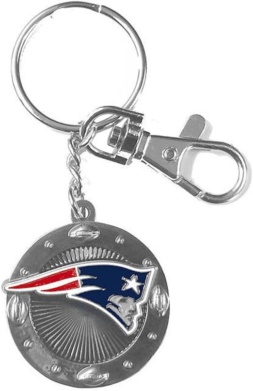 Amazon Com Aminco Nfl New England Patriots Pats Imapact Metal Key Ring Clip Keychain Sports Outdoors