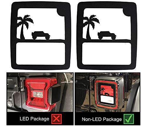 VroomTec Automotive Jeep Wrangler Aluminum Tail Light Rear Light Guard Cover for 2018+ JL JLU Sport (New Body Style)| Fitment for Non-LED Sport Models Only - Thumbnail 3