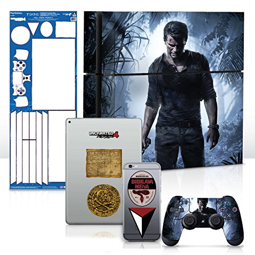 בקר Gear Uncharted 4 גנב של סוף חבילת עור Ps4 קונסולת משחקים