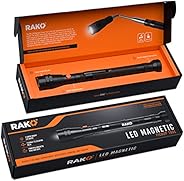 RAK Magnetic Pickup Tool with LED Lights - Telescoping Magnet Pick Up Gadget Tool for Men, DIY Handyman, Fathe