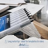 Staedtler 308 SB6P Pigment Liner Fineliner Set 4 + 2 Free Black view 12