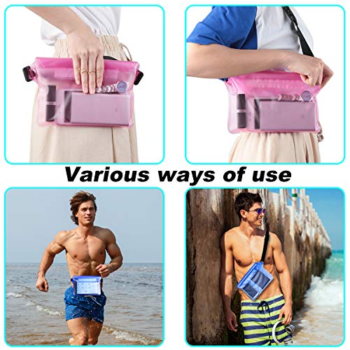 Yigou Waterproof Pouch Bag 2 Pack with Wist Strap Universal Dry Bag Case Prefect to Keep Your Phone Dry and Safe Idear for Boating Swimming Snorkeling Kayaking Beach Water Parks Fishing - Thumbnail 6