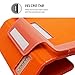 Snugg iPad Air & New iPad 9.7 inch 2017 Case - Smart Cover Case with Kick Stand & (Orange Leather) for the Apple iPad Air 1 (2013)