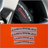 R&G Chevrolet Brake Caliper HIGH TEMP Decal Sticker Set of 4 (Black)