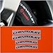 R&G Chevrolet Brake Caliper HIGH TEMP Decal Sticker Set of 4 (Black)