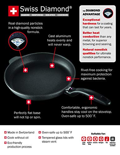 4 Swiss+Diamond+Nonstick+Fry+Pan