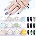 Nail Powder Mirror SELA BEAUTY 12 Colors 12 bottles Magic Mirror Chrome Effect Metallic INCLUDE 1 HOLOGRAPHIC RAINBOW JAR