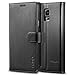 Spigen Wallet S Galaxy Note 4 Case with Foldable Cover and Kickstand Feature for Samsung Galaxy Note 4 2014 - Black