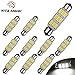 YITAMOTOR 10 X 5630 9-SMD Festoon 44MM Cargo Dome Door Map High Power Pure White LED Light Bulb Lamps 6411 578 211-2 212-2 214-2