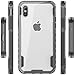 zisure iPhone X Case, XS Cases [Rock Sugar] Heavy Duty Crystal Hard Clear Case Durable Shatterproof Sports Phone Cover for iPhone X, iPhone Xs - 5.8 inch Black