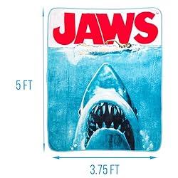 Silver Buffalo Jaws Movie Poster 45" x 60" Fleece