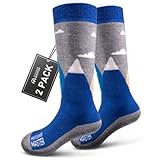 OutdoorMaster Kids Ski Socks - Merino Wool