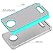 Moto Z Force Case,Berry Accessory [Drop Protection] Protective Case [Shock Proof] [Dual Lawyer] Hybrid Defender Armor Case Cover For Moto Z Force With Free Berry logo stand holder (Teal)