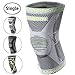 VELPEAU Knee Brace - Best Knee Support with Patella Gel Pads & Side Stabilizers - Compressive Stabilized Sleeve of The Knee, Provides Relief of Pain, Weak, Swollen & Injured Knees - Gray, XX-Large