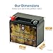 CB CHROMEBATTERY PWS-YTX12-BS High Performance Power Sports Rechargeable Maintenance Free-Sealed AGM Motorcycle Battery