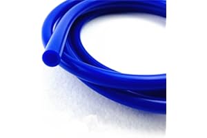 AotoKoop 3/16" Silicone Vacuum Tubing Hose Line 6.5 FT (2Meter) 130 PSI Maximum Pressure Blue (5mm ID)