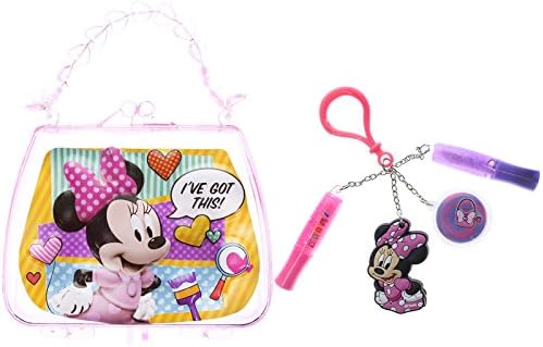 Townley Girl Disney Minnie Mouse Nail Polish, Lip Balm, Lip Gloss and Hair Accessories (Minnie Mouse Lip Gloss with Purse Set)
