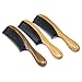 VAMIX Green Sandalwood Hair Comb - No Static Detangling Natural Aroma Handmade Wooden Fine Tooth Black Buffalo Horn Comb with Premium Gift Box