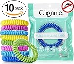 10 Pack Mosquito Repellent Bracelets, 100% Natural | Bug & Insect Protection, Waterproof DEET-FREE Band | Pest Control for Kids & Adults