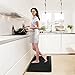 casa pura Kitchen Mat | Anti-Fatigue Standing Comfort Mat | Non-Slip Memory Foam Pad | Floor Mat for Business and Home Use | 3/4 Inch Thick | 20x39 Inches - Black