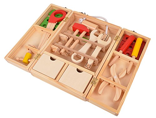 Kinder Rollenspiele Toolbox Werkzeugkoffer Werkzeugset Holz Werkzeug Kinder Rollenspiele Toolbox Werkzeugkoffer Werkzeugset Holz Werkzeug
