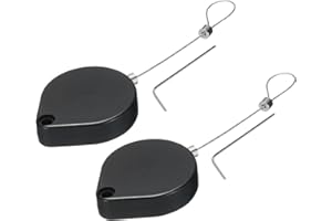 MECCANIXITY Retractable Security Cable Lock,Remote Control Security Lock,Remote Control Anti-Lost Rope with Double-Sided Adhe