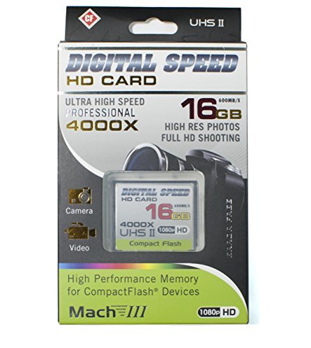 Digital Speed 4000X 16GB Professional High Speed Mach III 600MB/s Error Free (CF)