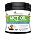 Organic MCT Coconut Oil Powder: Pure Keto Friendly Powdered Dietary Supplement for Weight Loss, Healthy Gut, Appetite Control & Clean Energy Performance: Natural, Non GMO, Vegan & Gluten Free - 10.6oz