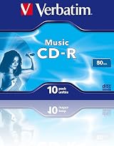 Verbatim CDR 80 Audio CD-R Disc 10 Pack Jewel Case 700MB 16x Data/Audio view 8