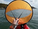 BaiFM Downwind Paddle Kayak Wind Sail Kit 46 inches Kayak Canoe Accessories, Compact, Portable, Easy Setup & Deploys Quickly Orange