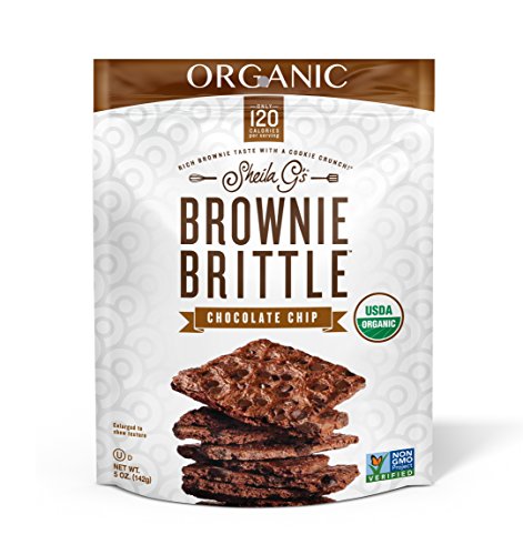 Brownie Brittle Organic Chocolate Chip, 5 Ounce, 6 Count