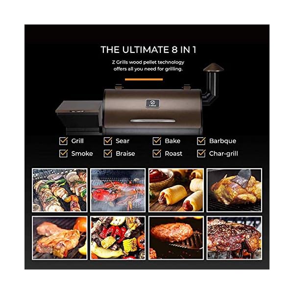 Z Grills ZPG1000D 2020 New Model 8 in 1 BBQ Grill Auto Temperature