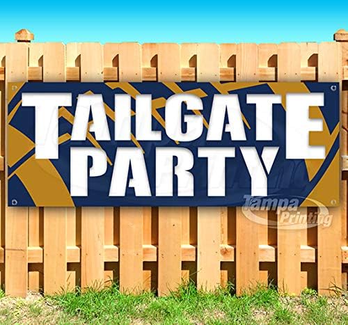Amazon Com Tailgate Party 13 Oz Heavy Duty Vinyl Banner Sign