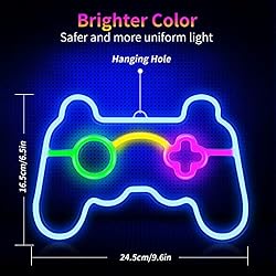 Game Neon Sign Gamepad Shape LED Neon Signs for