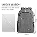 Travel Laptop Backpack with USB Charging Port, 17.3 Inch Water Resistant School Backpack Business Laptop Bag, TSA Friendly Computer Backpack Anti Theft Carry on Bookbags for Women Men, Grey