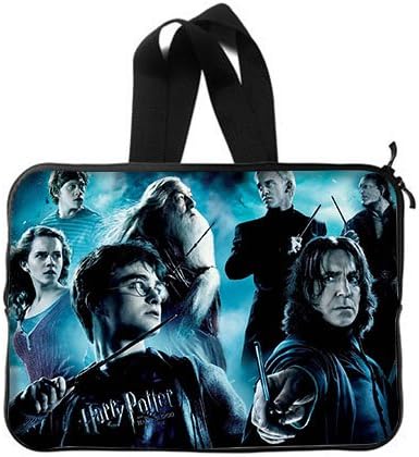 Custom Harry Potter Pattern Laptop Notebook Computer Netbook Soft Neoprene Sleeve Bag Case Cover for Apple Macbook Pro 15 inch(Two Sides)