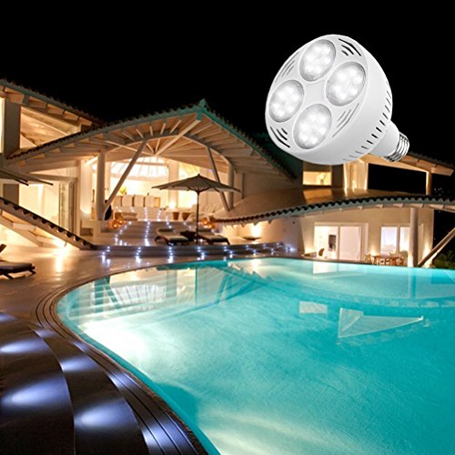 image for Bonbo LED Pool Bulb White Light, 12V 50watt 6500k Daylight White Swimm