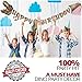 Dinosaur Happy Birthday Banner - Dinosaur Party Supplies Decorations - Pre-Assembled Large Size Realistic Multi Colored Skin - Dino Theme T-Rex Jurassic Sign Garland