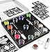 ARTEZA Glitter Tattoo Kit - Body Glitter Tattoo Set Includes 15 Vibrant Colors, 2 Brushes, 2 Glue Applicators and 40 Unique Glitter Tattoo Stencils - Glitter Temporary Tattoos For Kids And Adults