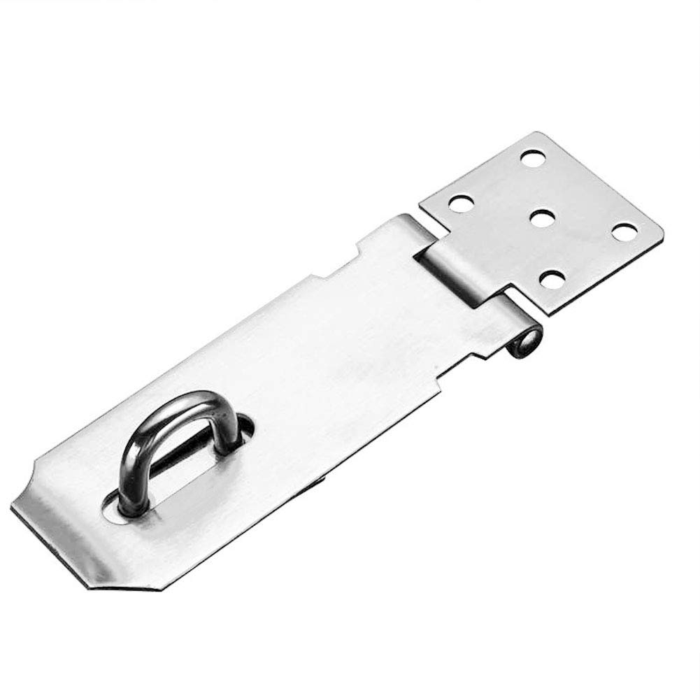 Stainless Steel Padlock Hasp, Tiberham Heavy Duty Hasp and Staple with Screws, Door Clasp Gate Lock Shed Latch Padlock Staple for Door Window Cabinet Pet Cage Crate Fitting Accessories (Large) โ image 1