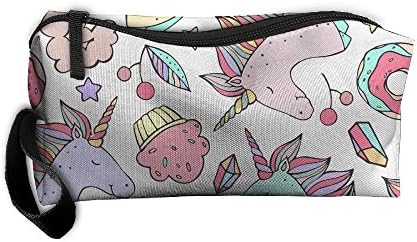 YesFutureIs Female Donuts Unicorn Portable Storage Pouch Travel Makeup Bag Oxford Cloth Kit Organizer For Sewing Medicine Comestic Fashion Pencil Pen Case