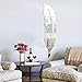 Alrens_DIY(TM) 6pcs=1 Feather Mirror Surface Crystal Wall Stickers DIY Acrylic 3D Home Decal Living Room Murals Wall Paper Decor adesivo de Parede Silver&Gold (Silver)